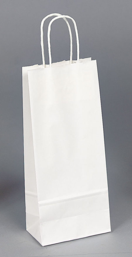 Kraft Shopping Bag White - 5.5x3.25x13