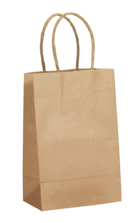 Recycled Tan Kraft Bag 5.5x3.25x8.75