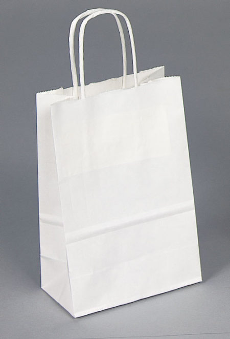 Kraft Shopping Bag White - 5.5x3.25x8.75