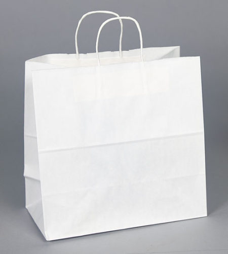 Kraft Shopping Bag White - 10x5x10
