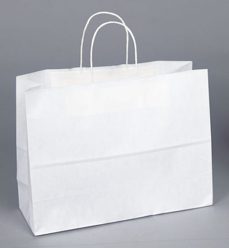 Kraft Shopping Bag White - 16x6x12