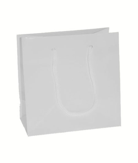 Euro Tote Gloss White - 6.5x3.5x6.5